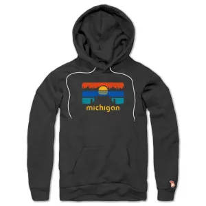 MICHIGAN DOCKSIDE ALL SEASON HOODIE (UNISEX) product innovation potential tropical print