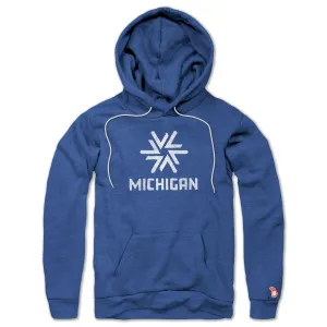 Trend Focus MICHIGAN GEOMETRIC SNOWFLAKE ALL SEASON HOODIE (UNISEX)