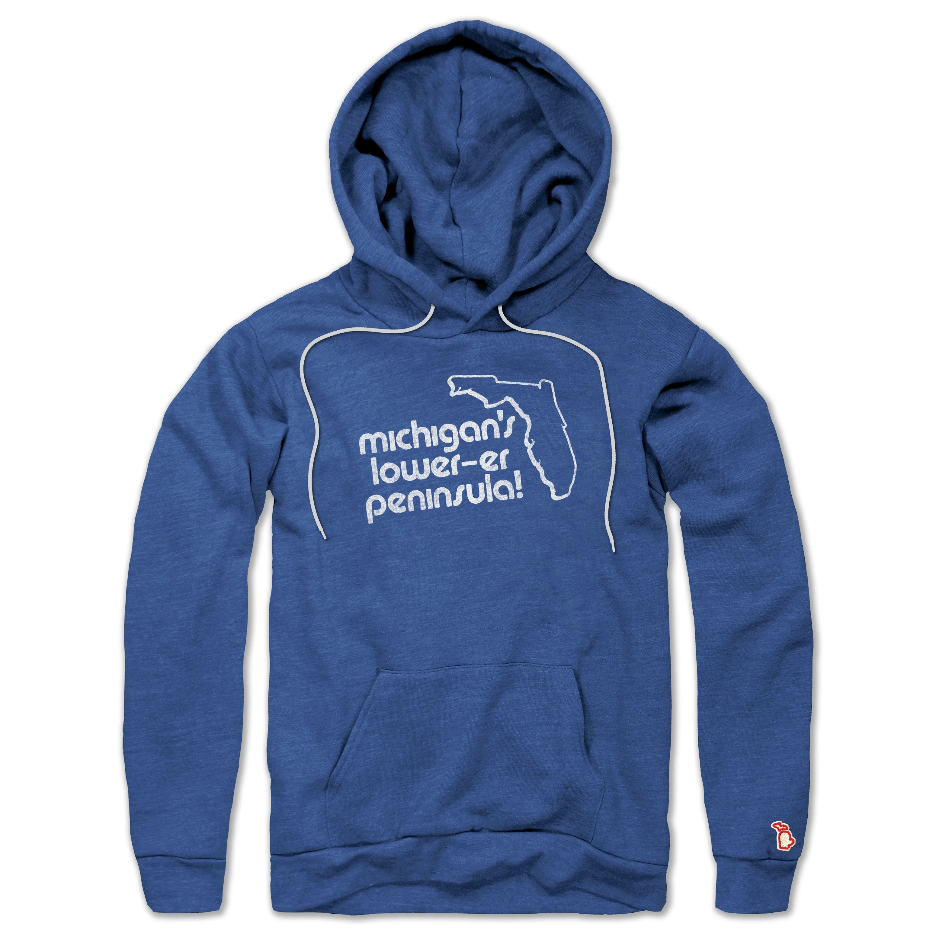 MICHIGAN'S LOWER'ER PENINSULA ALL SEASON HOODIE (UNISEX) buckle accents