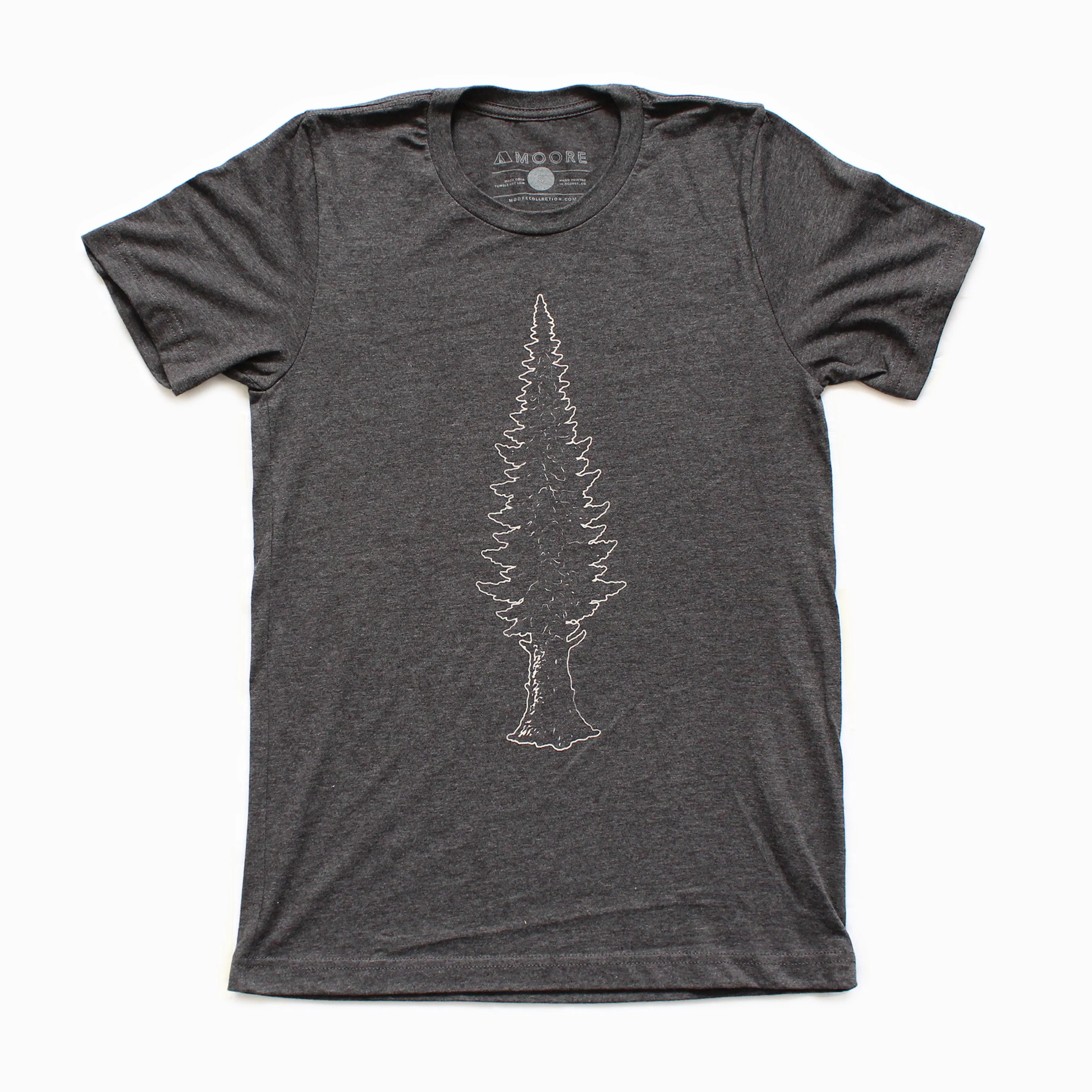 Mighty Pine Tee-Dark Gray Comfy Pieces