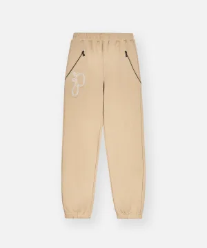 Functional fashion wear Perfect Comfort Planes Script Fur Relaxed Sweatpant