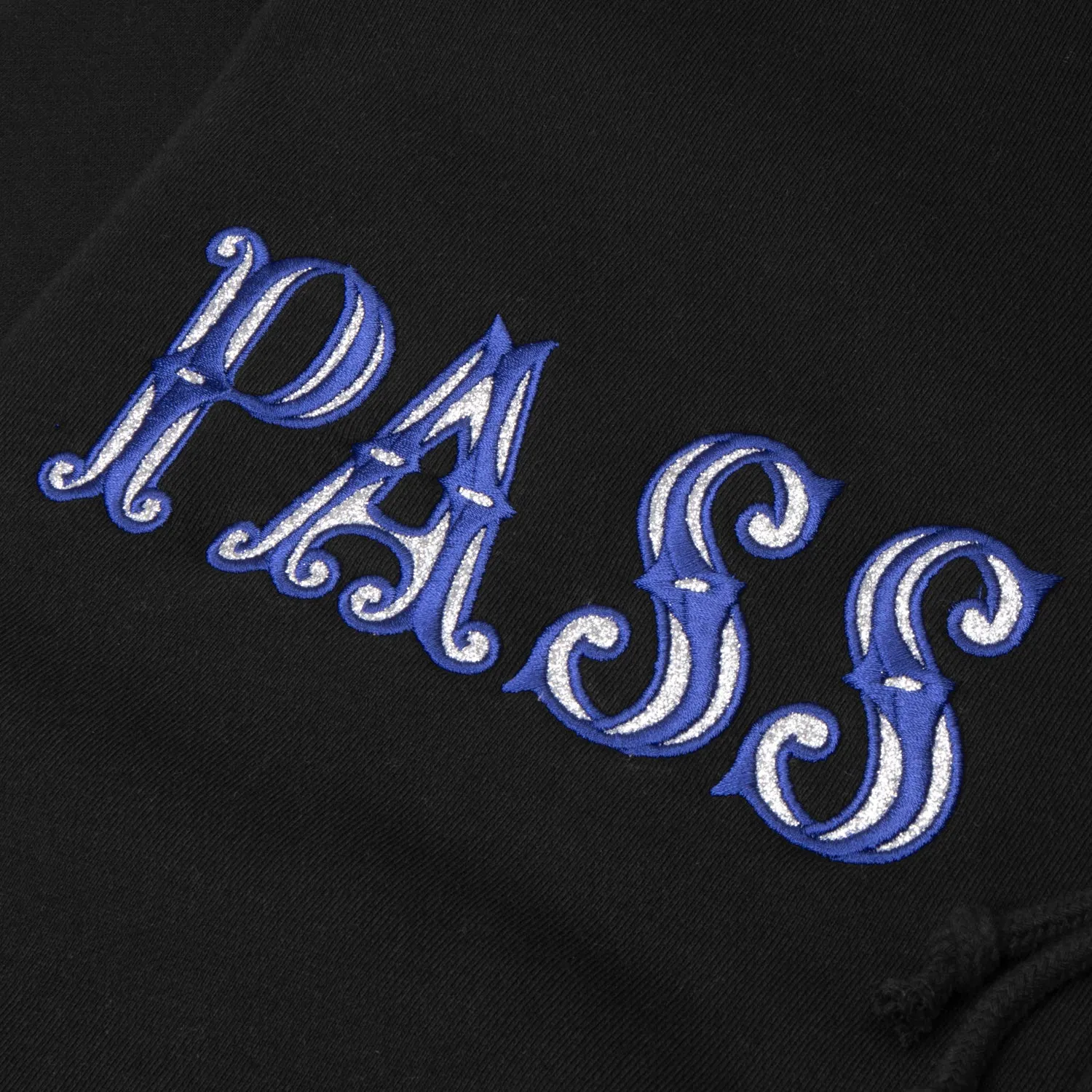 Pass~Port Glint Zip Hoodie - Black Cool Outfit product patch uniqueness