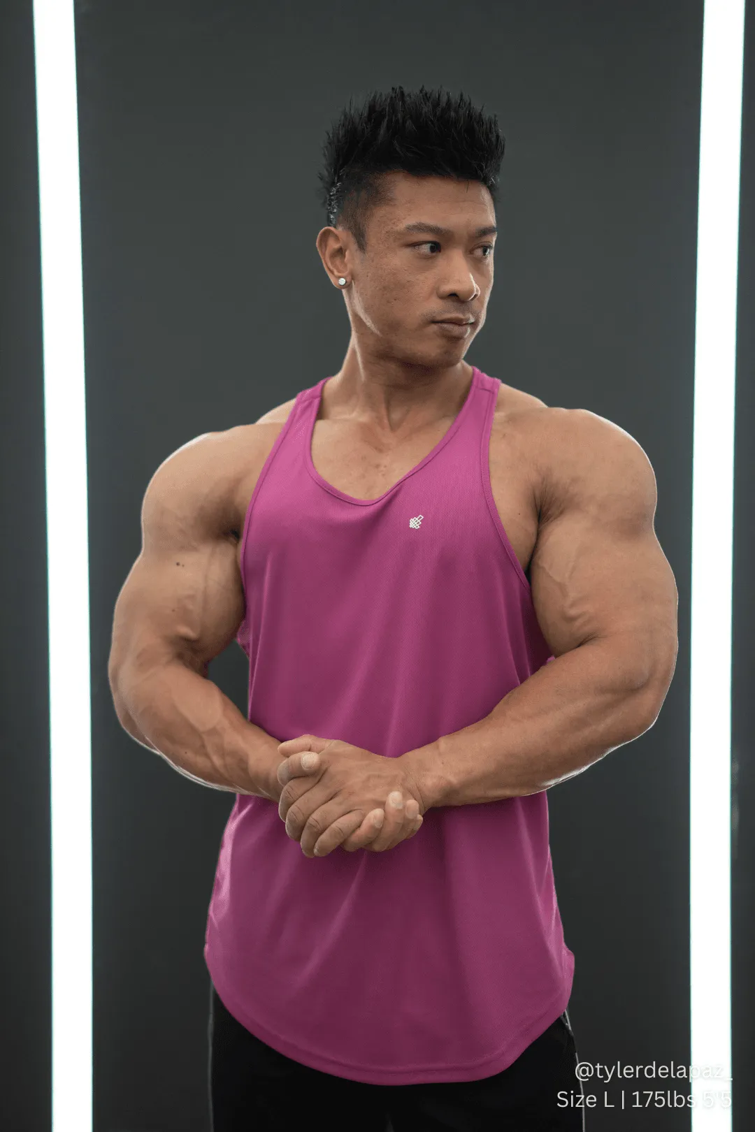 Navigation - equipped Fast-Dry Bodybuilding Workout Stringer - Magenta