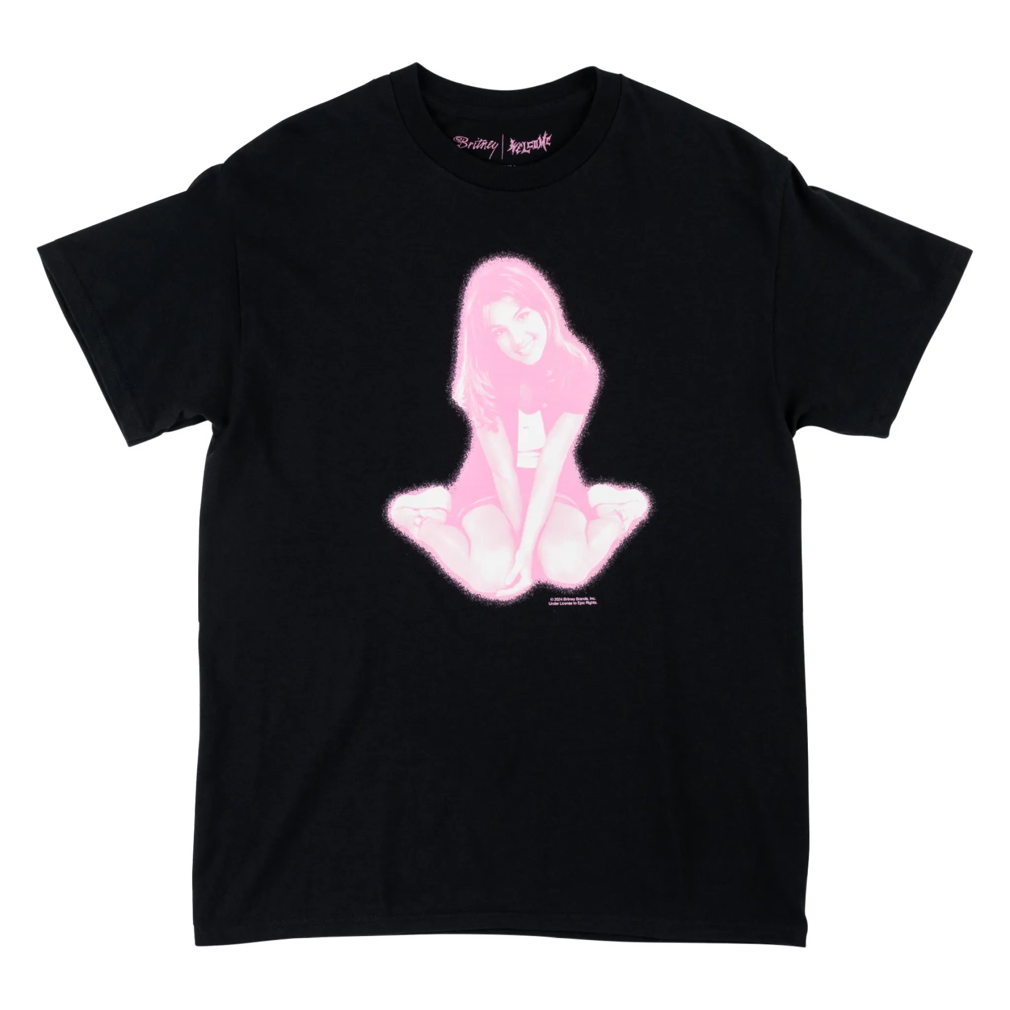 Basic Layering Britney Spears X Welcome - Flower tee - Black