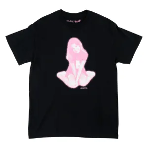 Basic Layering Britney Spears X Welcome - Flower tee - Black