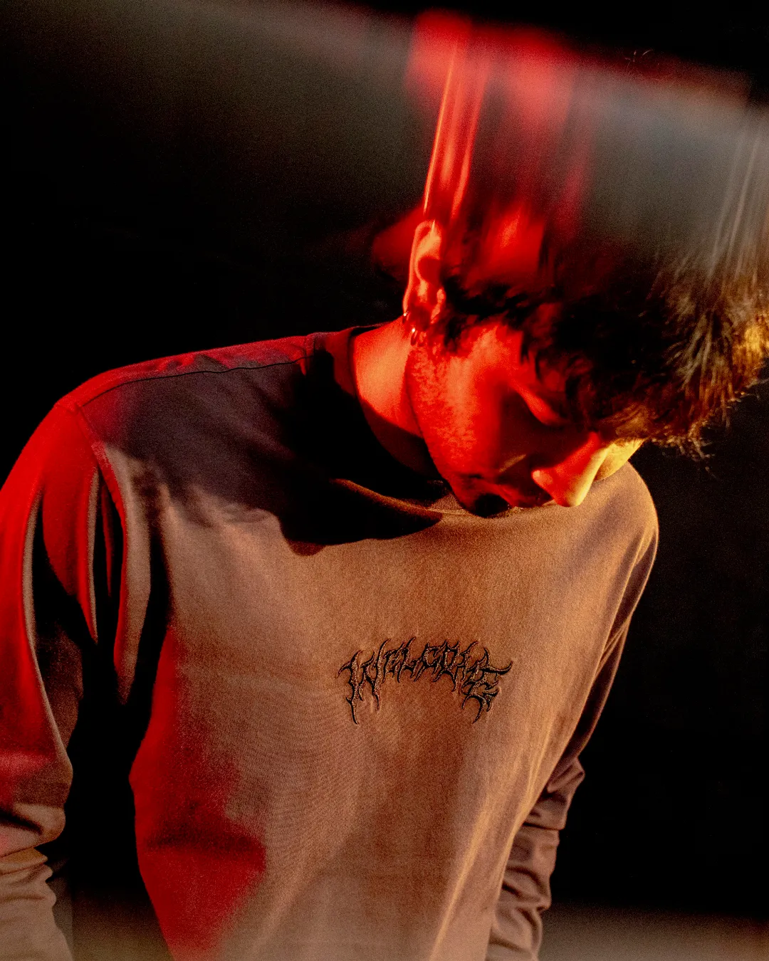 Matte Look FunctionalPockets Barb Garment-Dyed Long Sleeve Knit