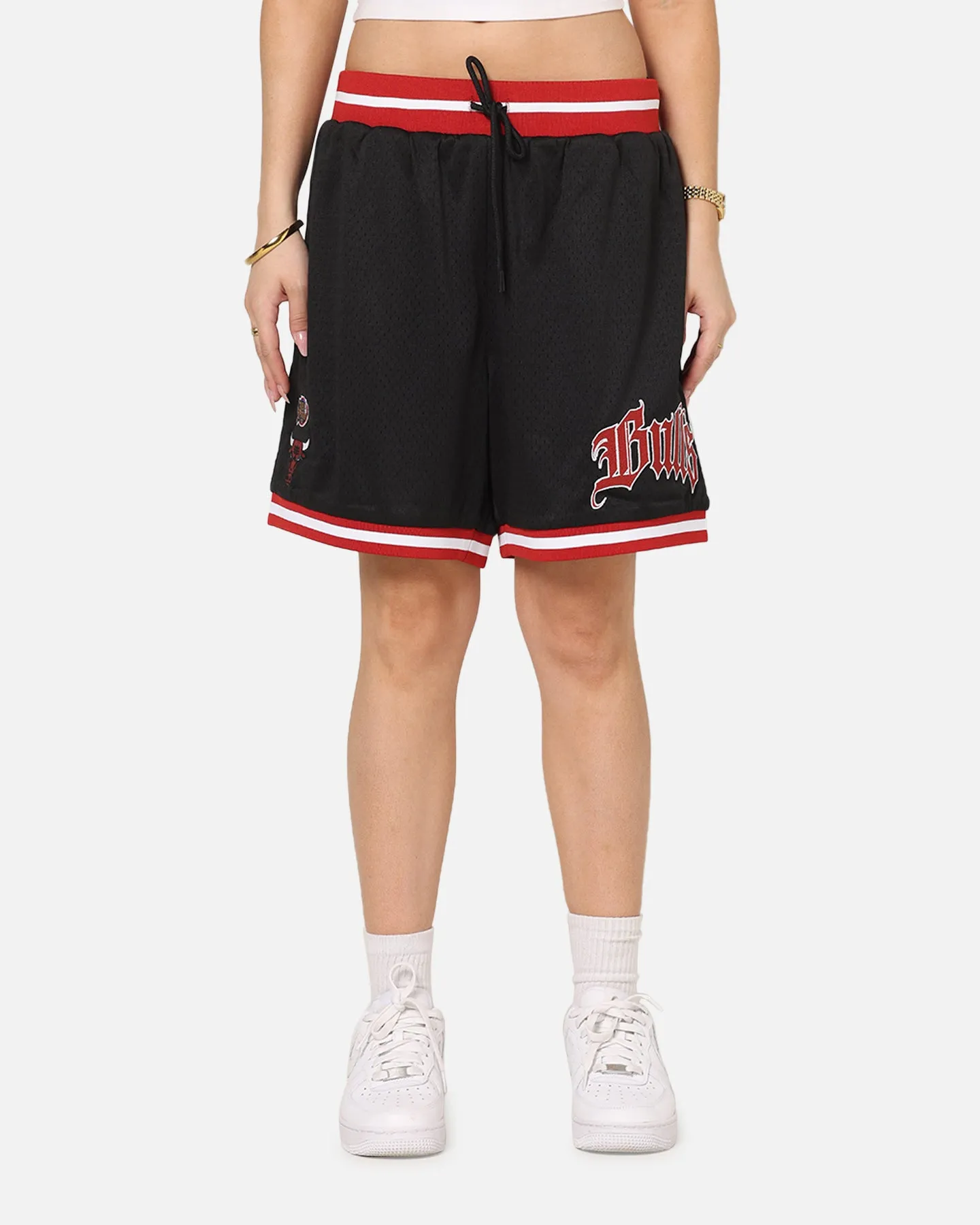 lounging clothes Stretch Layer Mitchell & Ness Chicago Bulls Gothic Shorts Black