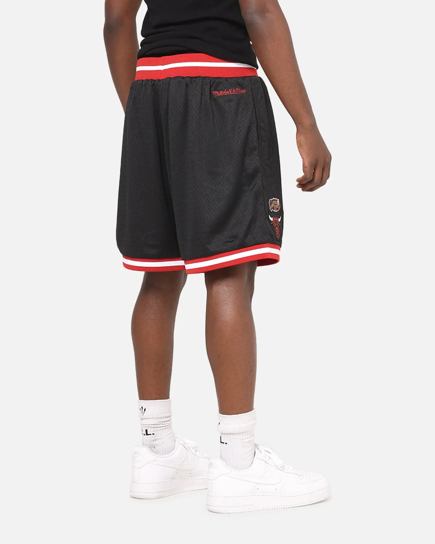 Comfort Cushion Casual Flex Mitchell & Ness Chicago Bulls Gothic Shorts Black