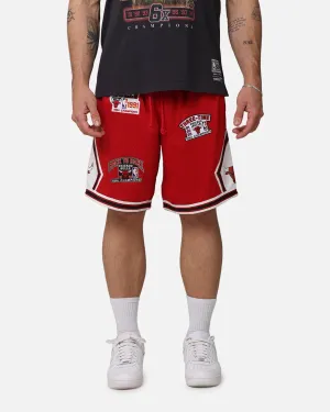 Mitchell & Ness Chicago Bulls 'UNC To Chicago' Champions Shorts Red Noise Free Fabric tall size