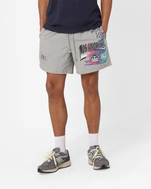 Festival Outfit Mitchell & Ness Los Angeles Kings Nylon Shorts Grey