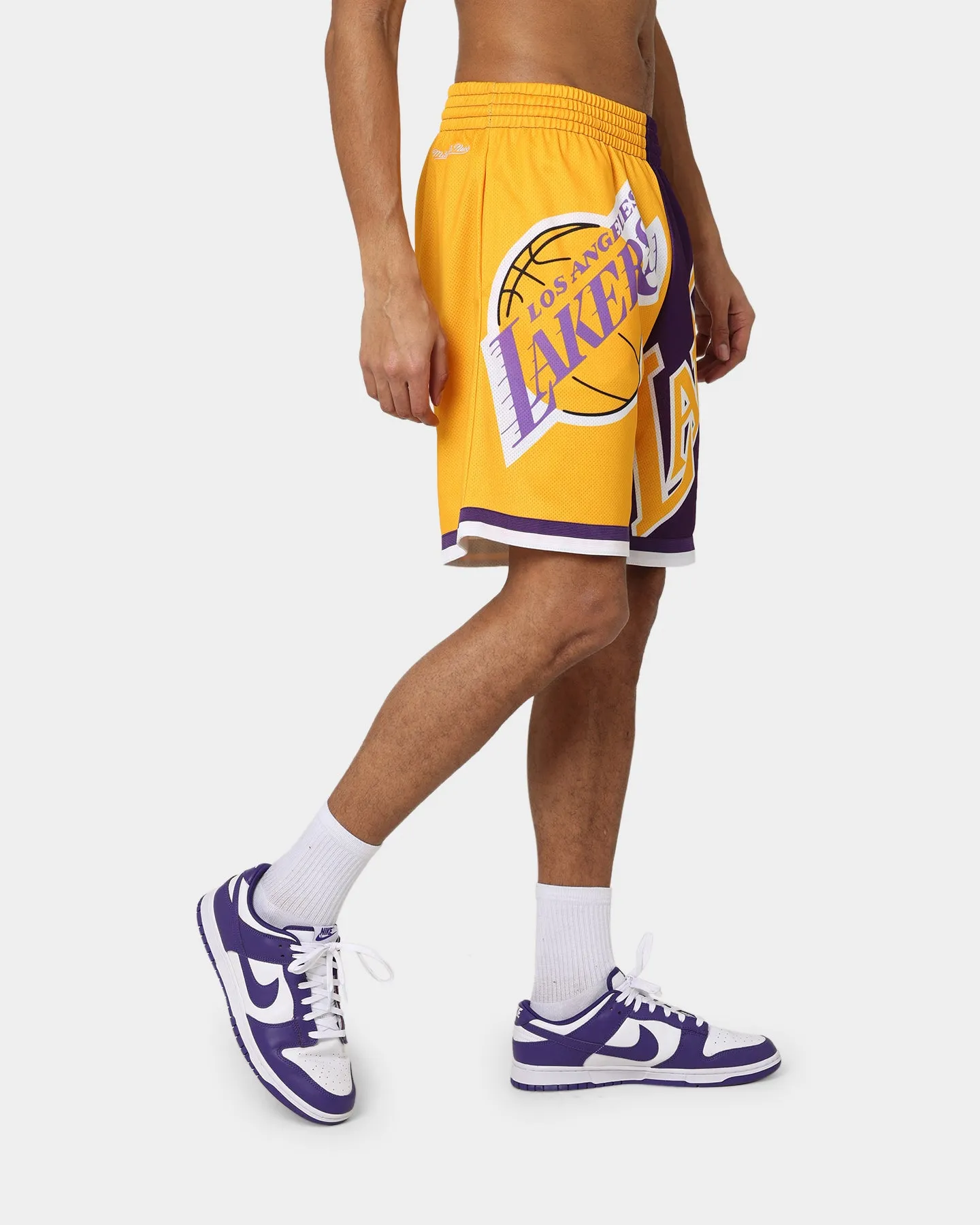 Mitchell & Ness Los Angeles Lakers Big Face 5.0 Shorts Yellow tall size