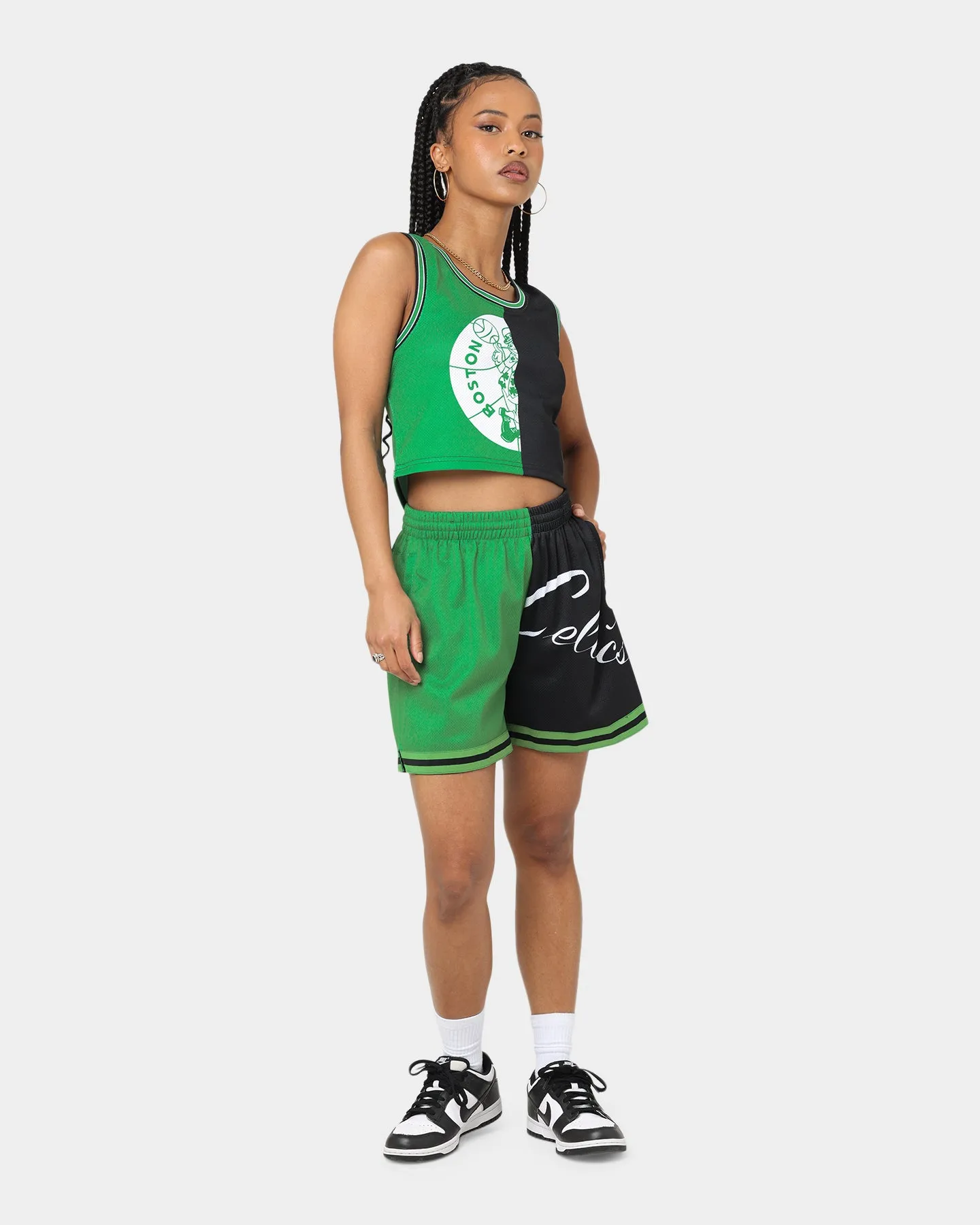 Quick Move desert style Mitchell & Ness Women's Boston Celtics Big Face 5.0 Shorts Green
