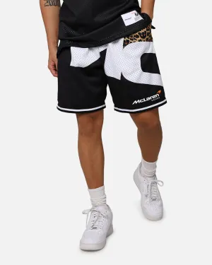 Minimal Waist Comfortable Waistband Mitchell & Ness X McLaren X Culture Kings Las Vegas Collection Sublimated Mesh Shorts Black