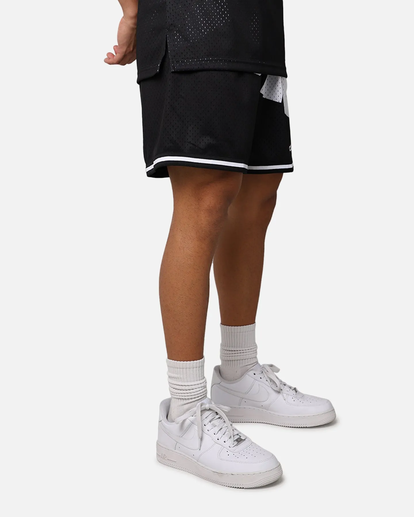 Port Pocket Design Quick Action Mitchell & Ness X McLaren X Culture Kings Las Vegas Collection Sublimated Mesh Shorts Black