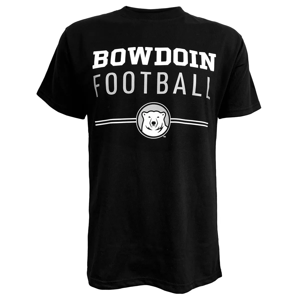Bowdoin Football Sustainable Tee from MV Sport Pre Shrunk Fabric