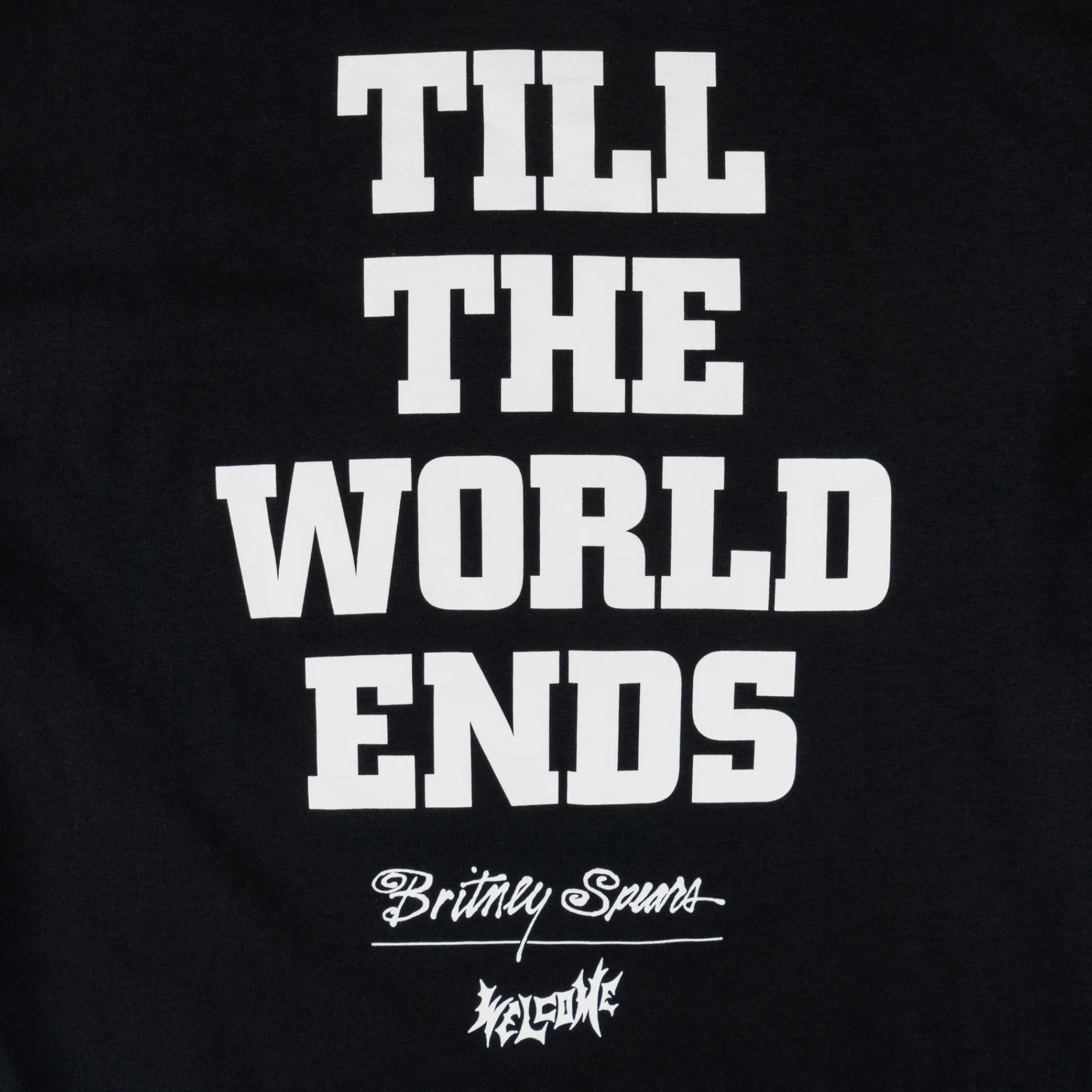 oversized but not shapeless Urban Fashion Look Britney Spears X Welcome - Till the World Ends Tee - Black