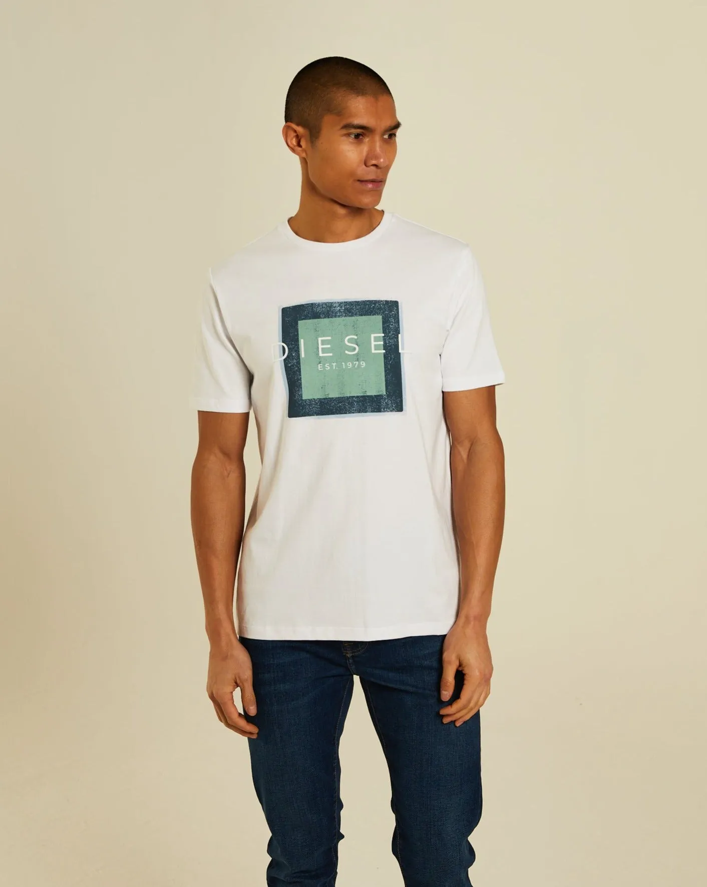 SoftenedNeckline Freeman Tee Optic White