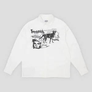 Hoddle A Sane Reaction Oxford Shirt - White Versatile Layering