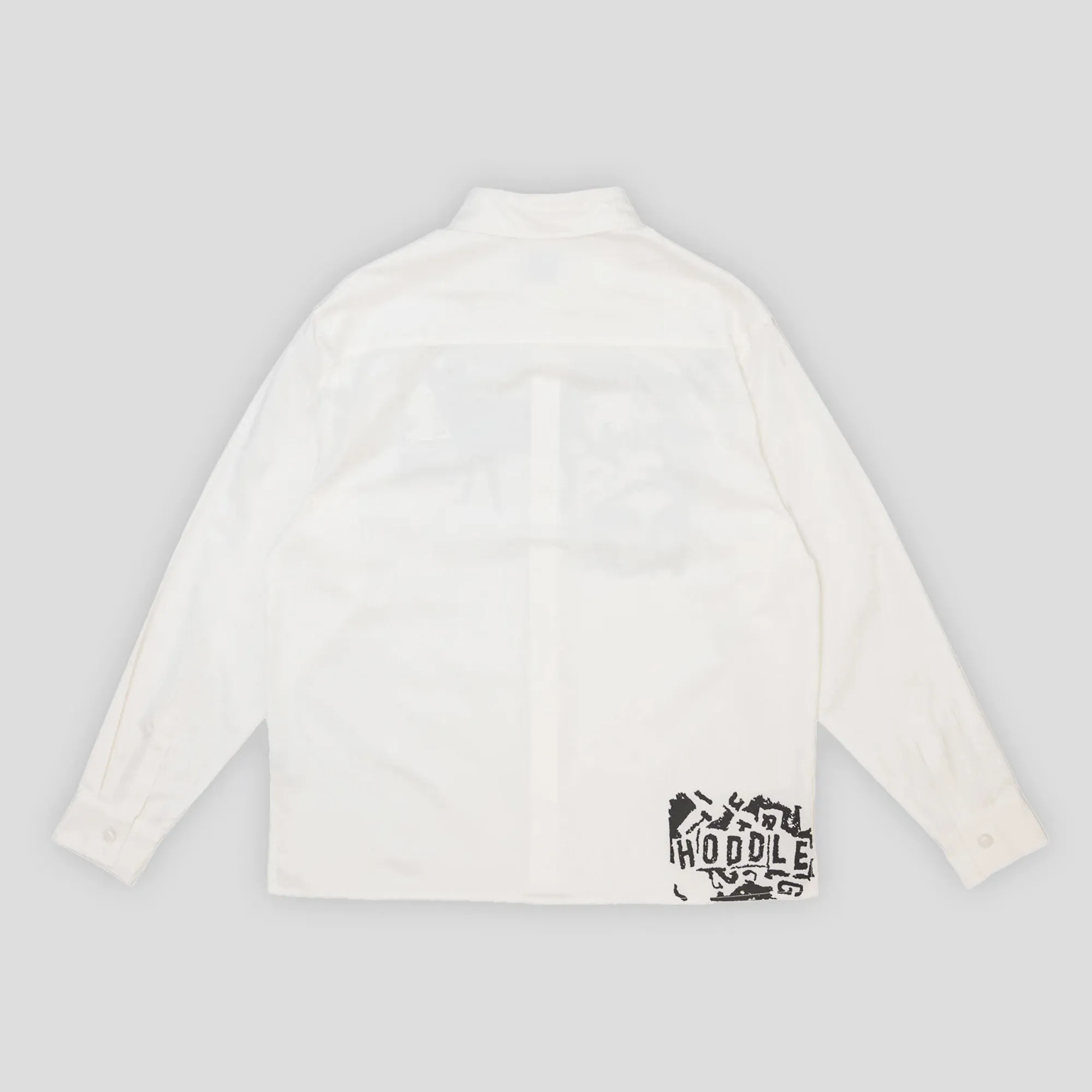 Hoddle A Sane Reaction Oxford Shirt - White Comfy Wear Active Fit