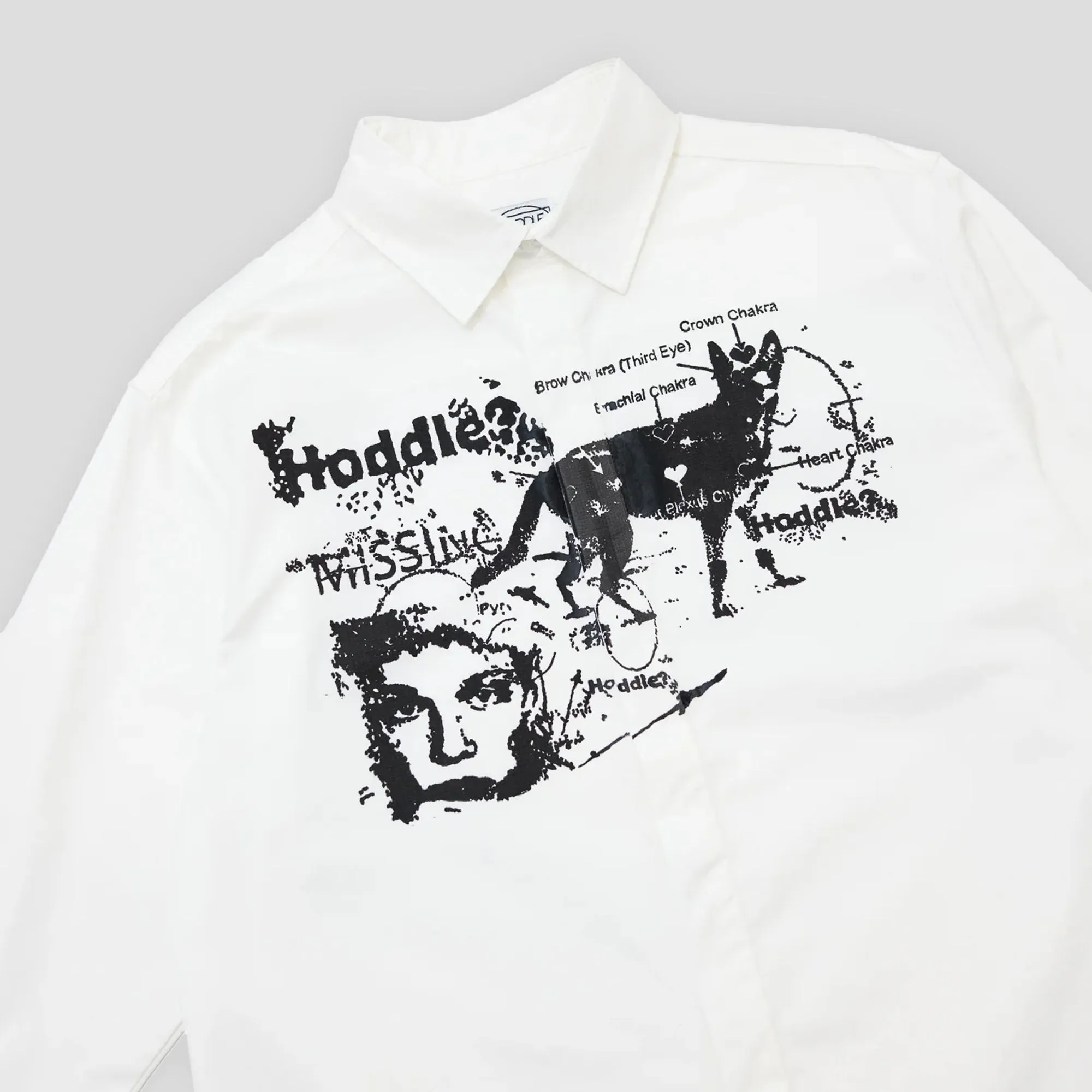 Streamlined Design Hoddle A Sane Reaction Oxford Shirt - White