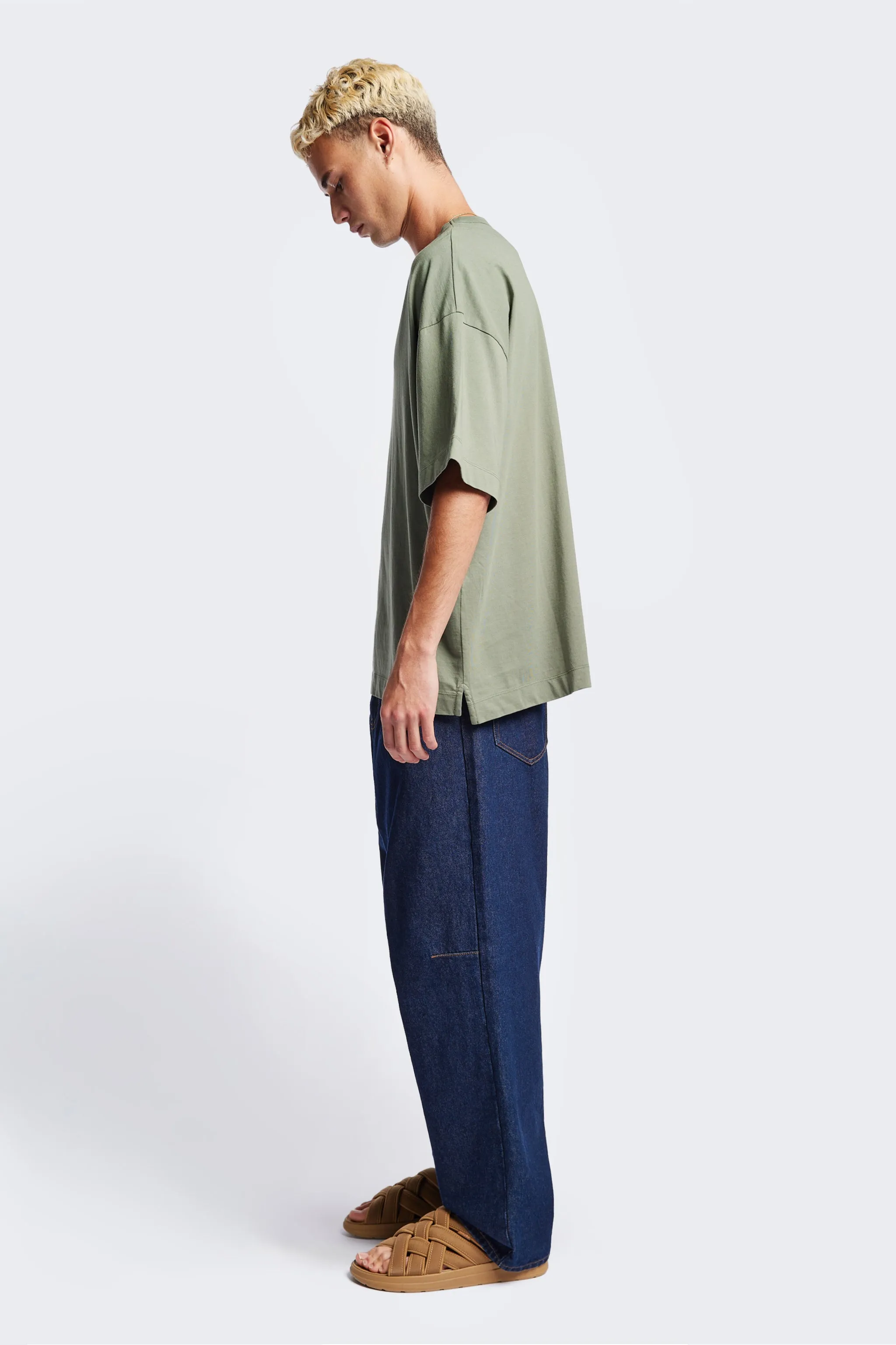 Monolith Unisex Tee Sage Green Circular Knit Construction Sporty Design