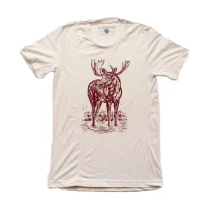 Moose Tee-Oatmeal Durable Knit Structure Casual All-Day