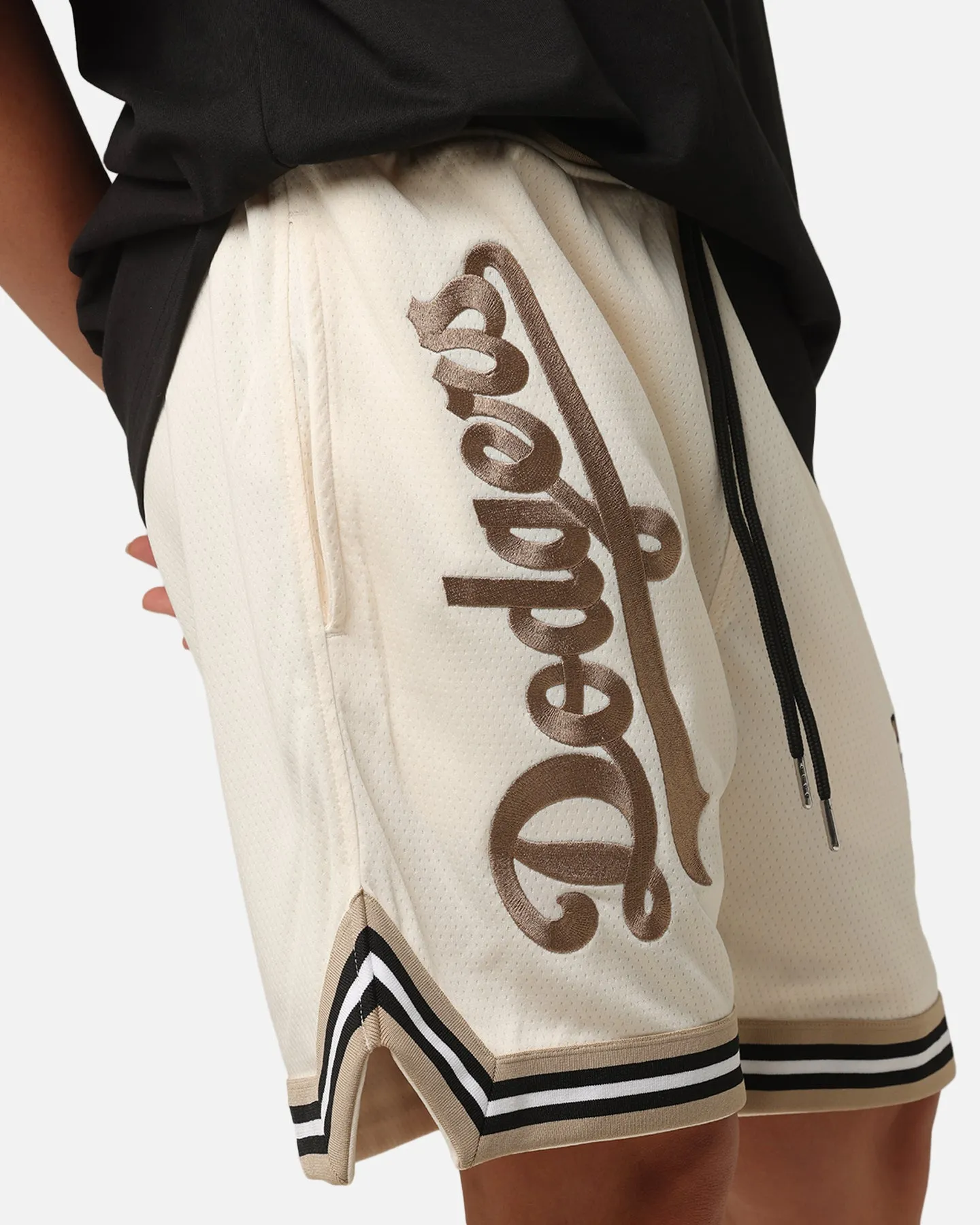 Thermoregulating Fabric New Era Los Angeles Dodgers Mesh Shorts Light Beige