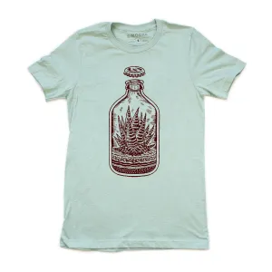 Cool and Comfortable Easy Wear Style Plant Bottle Tee-Dusty Blue