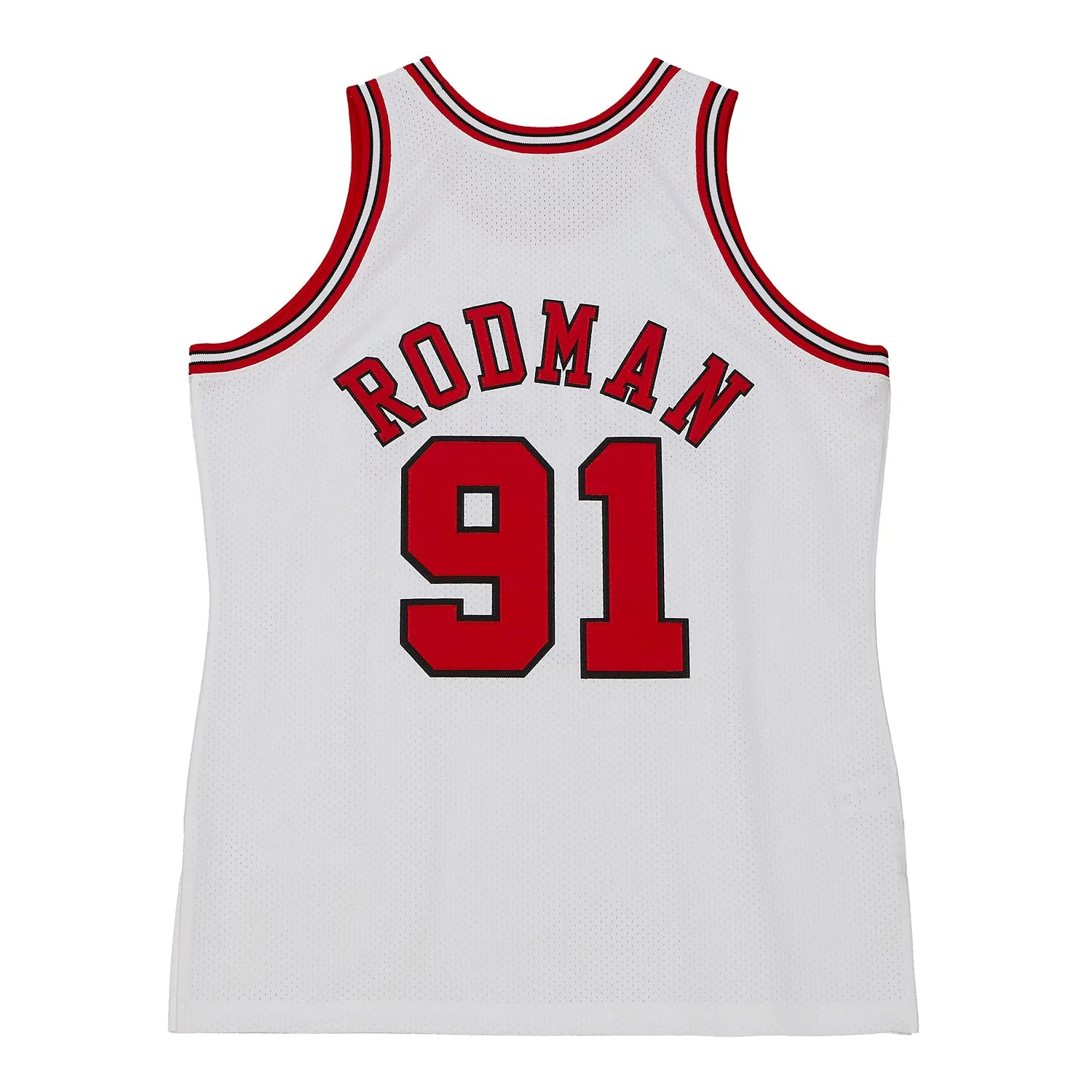 Chicago Bulls Authentic Mitchell & Ness Dennis Rodman 1997 Home Finals Jersey Vapor Control Weave