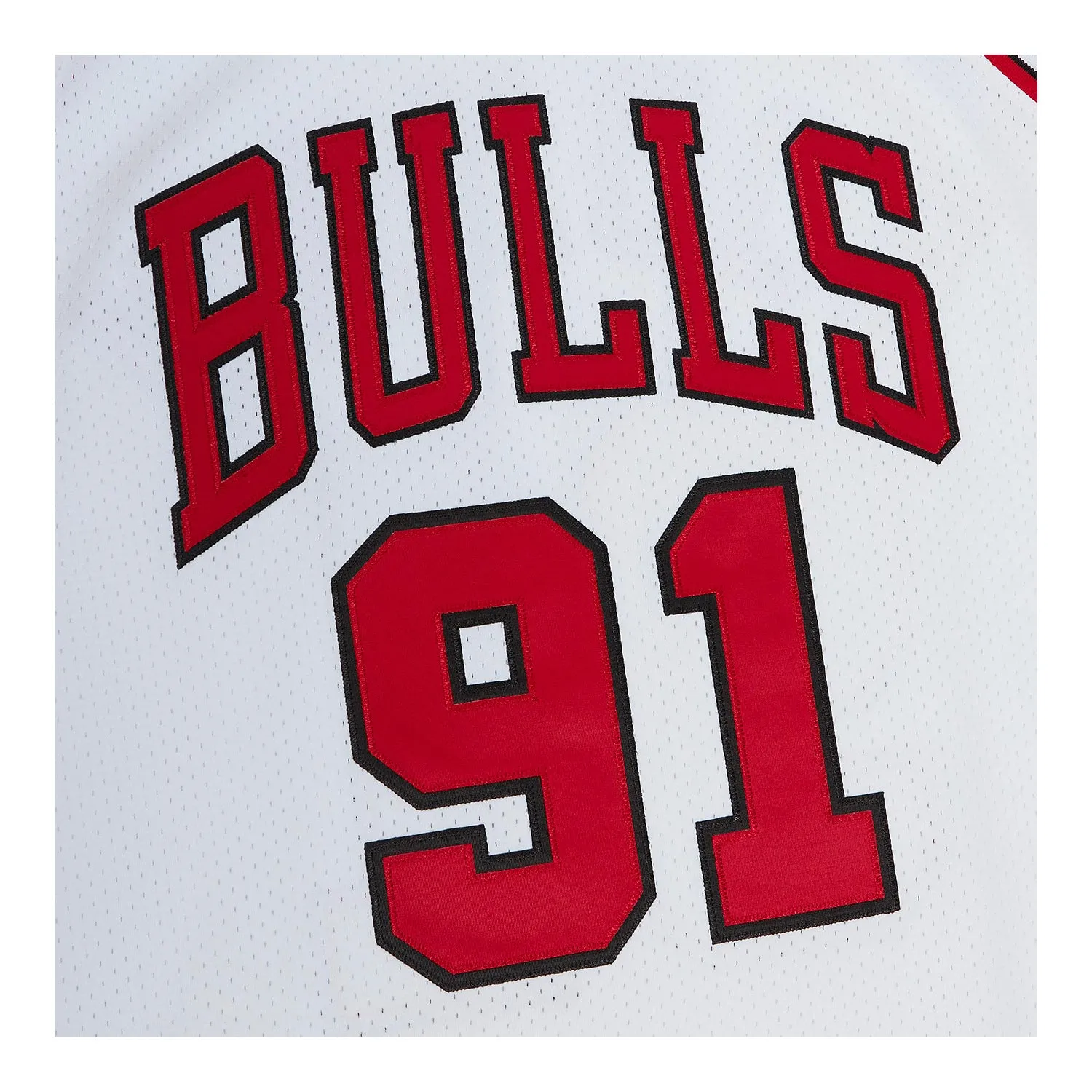 Long Lasting Color Retention Chicago Bulls Authentic Mitchell & Ness Dennis Rodman 1997 Home Finals Jersey