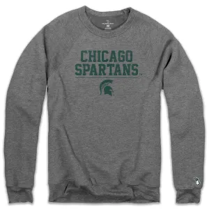 MSU - CHICAGO SPARTANS ALUMNI FLEECE SWEATSHIRT (UNISEX) Water-Repellent Finish Essentials Wear