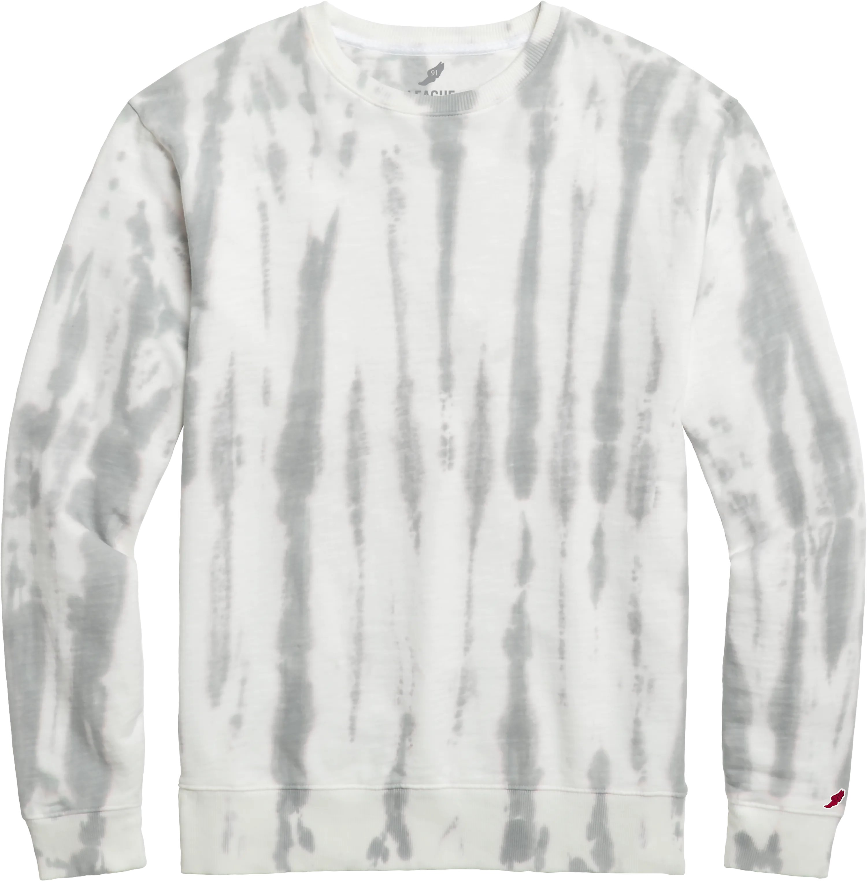 Stylish Essentials MU420TD Weathered Terry Tie Dye Crew