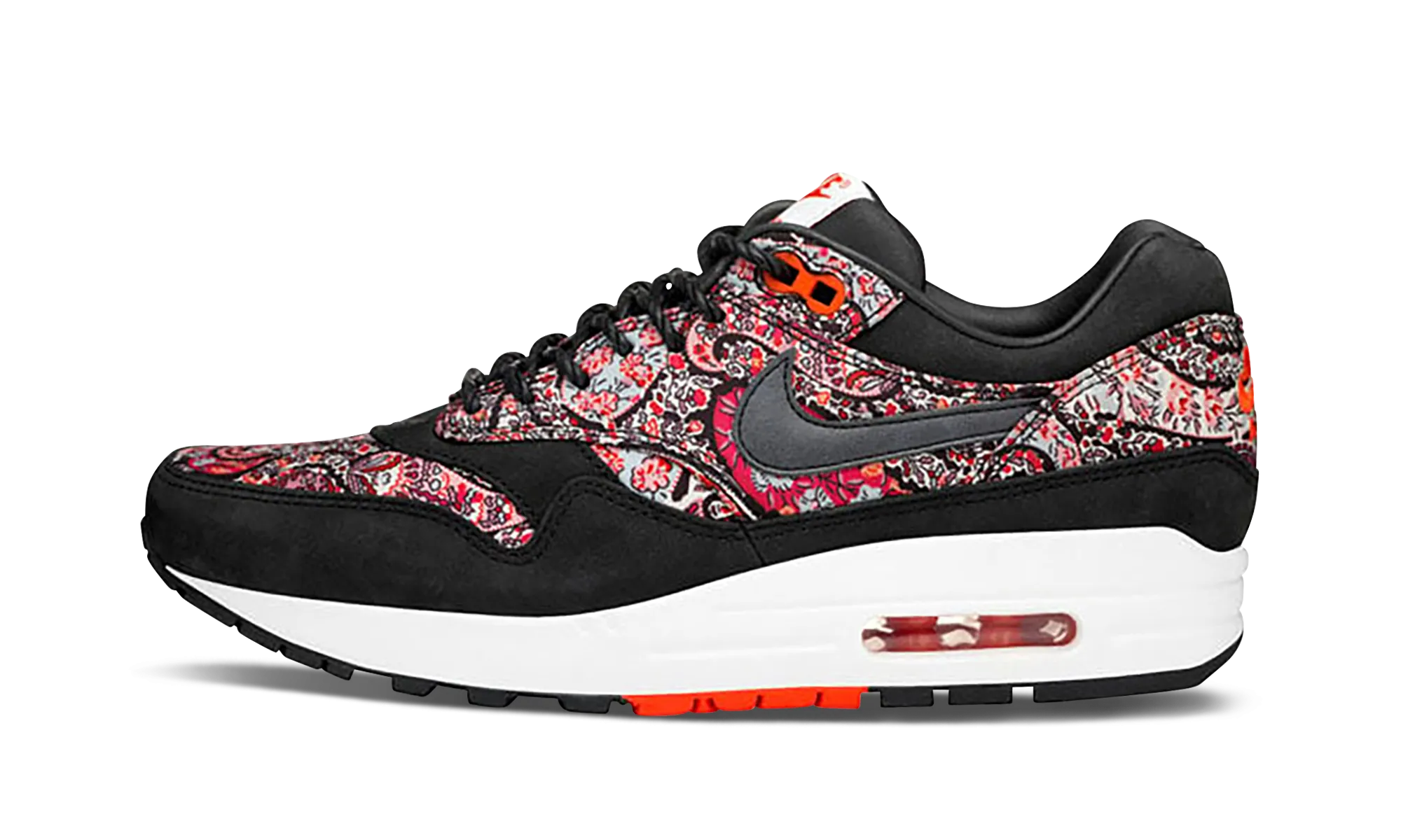 Air Max 1 LIB QS WMNS "Liberty Black Paisley" Heat Guard Sweat Resistant Standing Workers