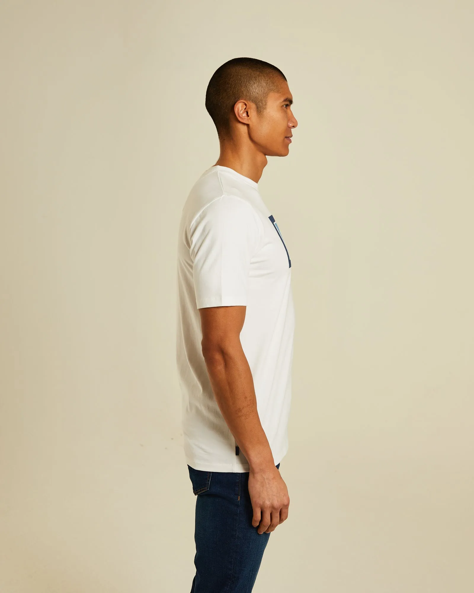 John Tee Dove White Sleek Waistband
