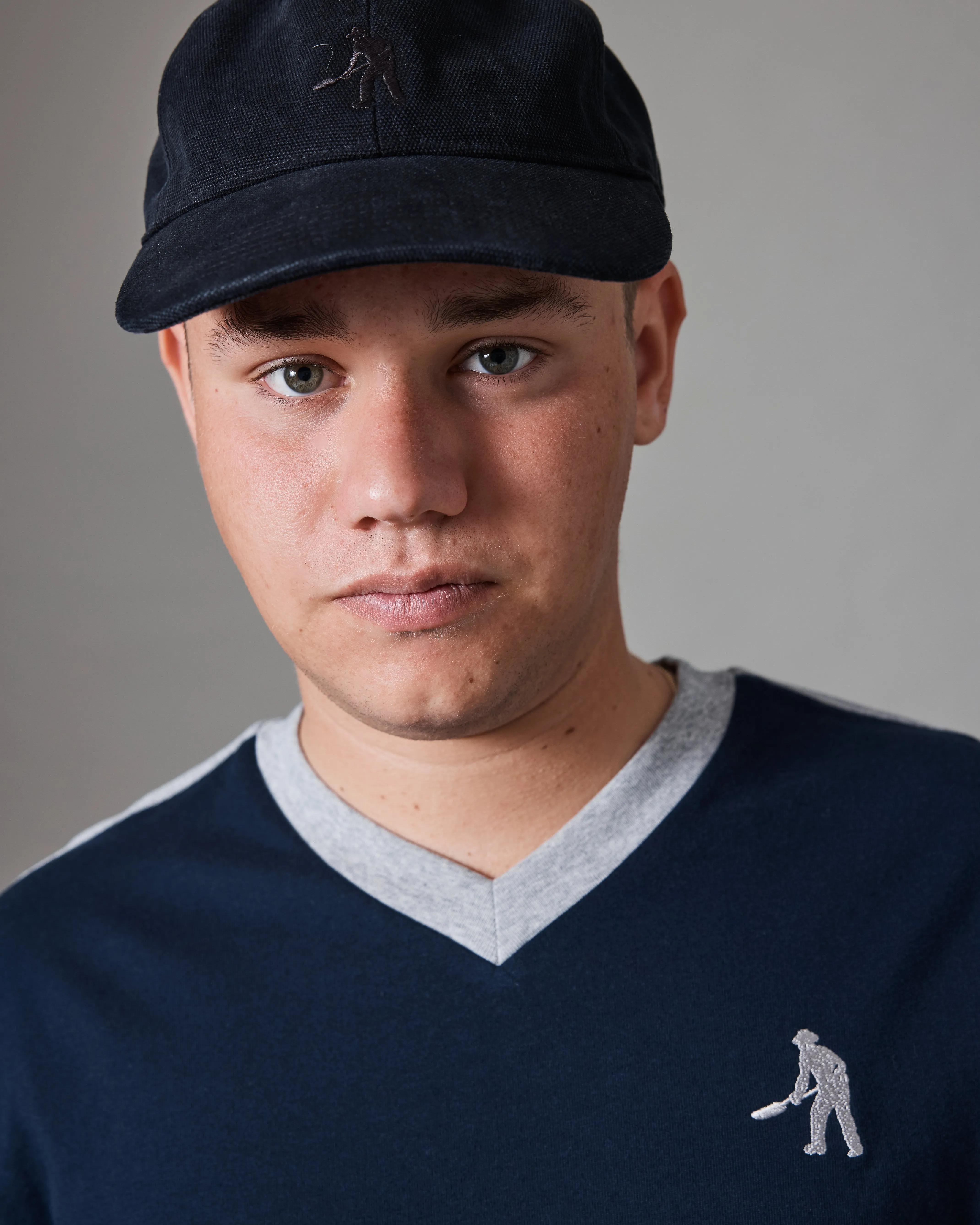 Pass~Port Workers Stripe Organic Cotton Jersey - Navy Sporty Look Wear Quick-Drying Shirt