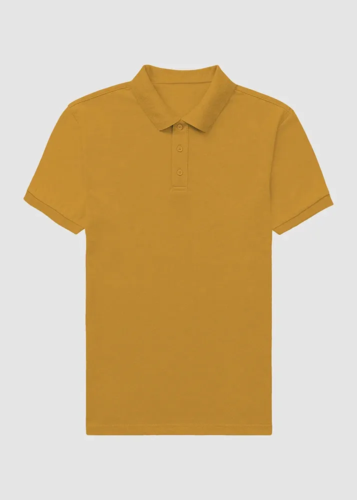 Mustard Yellow Men's Polo | MP25 Light Comfort Chic Layer