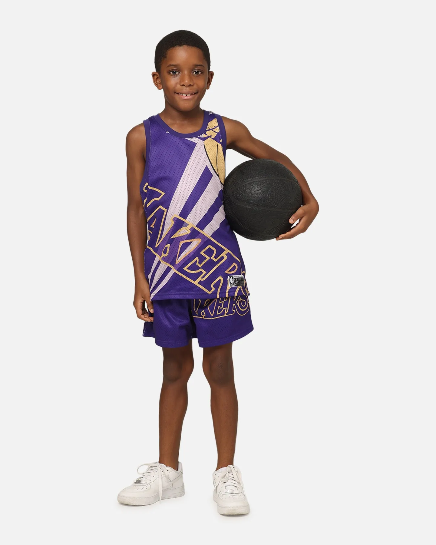 NBA Kids' Los Angeles Lakers Hedley Mesh Shorts Purple retail industry No Friction