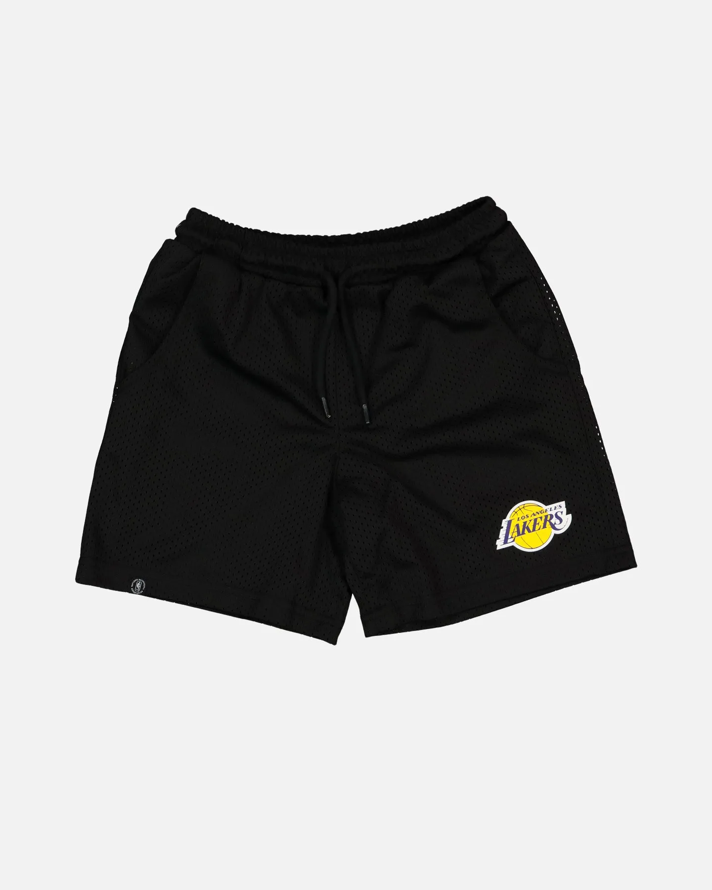 NBA Kids' Los Angeles Lakers Team Mesh Shorts Black Layered Protection System