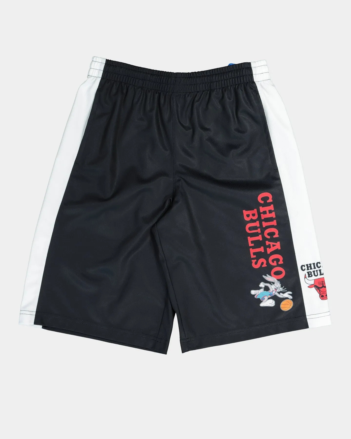 Eco Conscious Packaging Recycled Elastic Trim NBA Kid's NBA X Space Jam 2: A New Legacy Chicago Bulls Shorts Black
