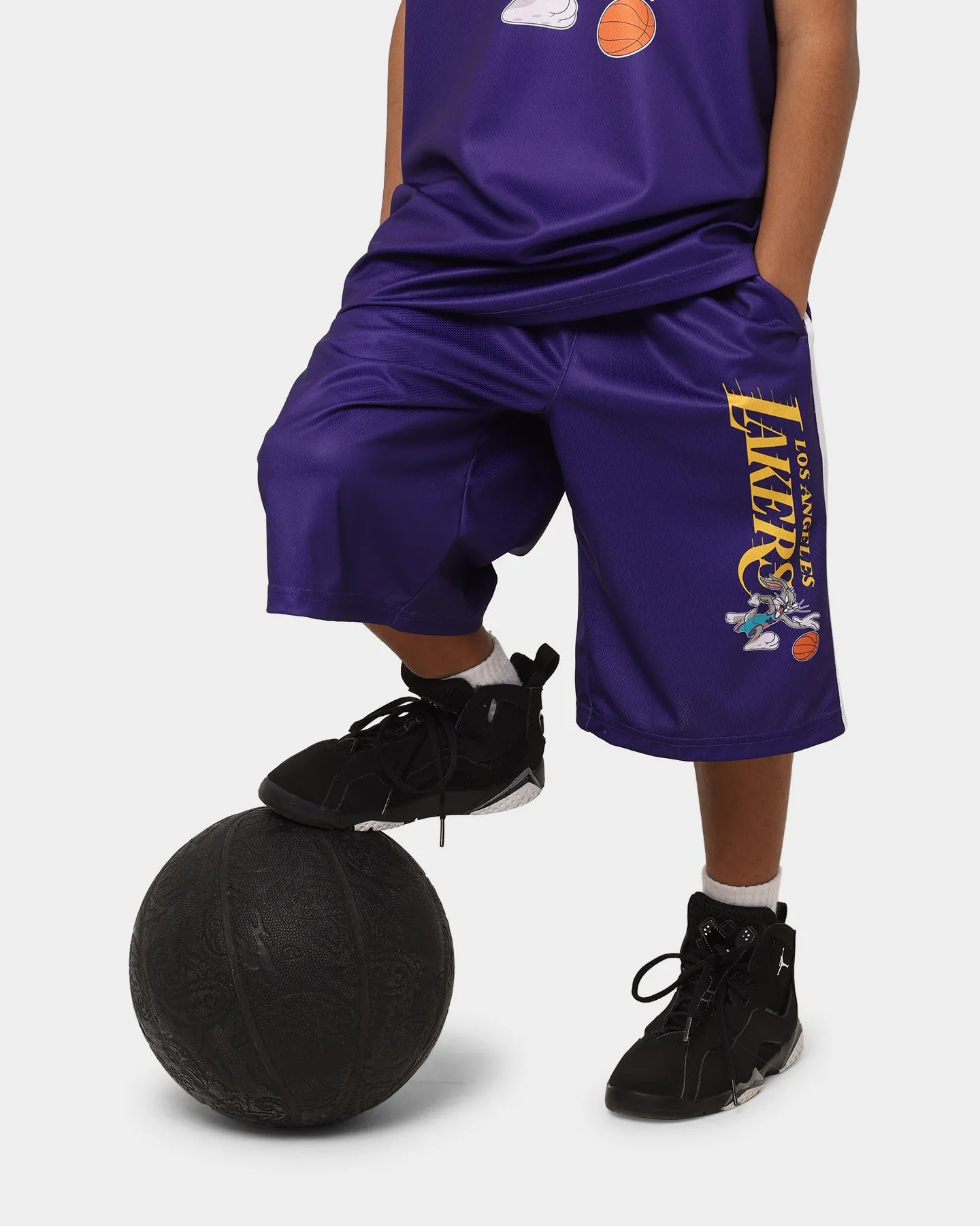 NBA Kid's NBA X Space Jam 2: A New Legacy Los Angeles Lakers Shorts Purple delivery work