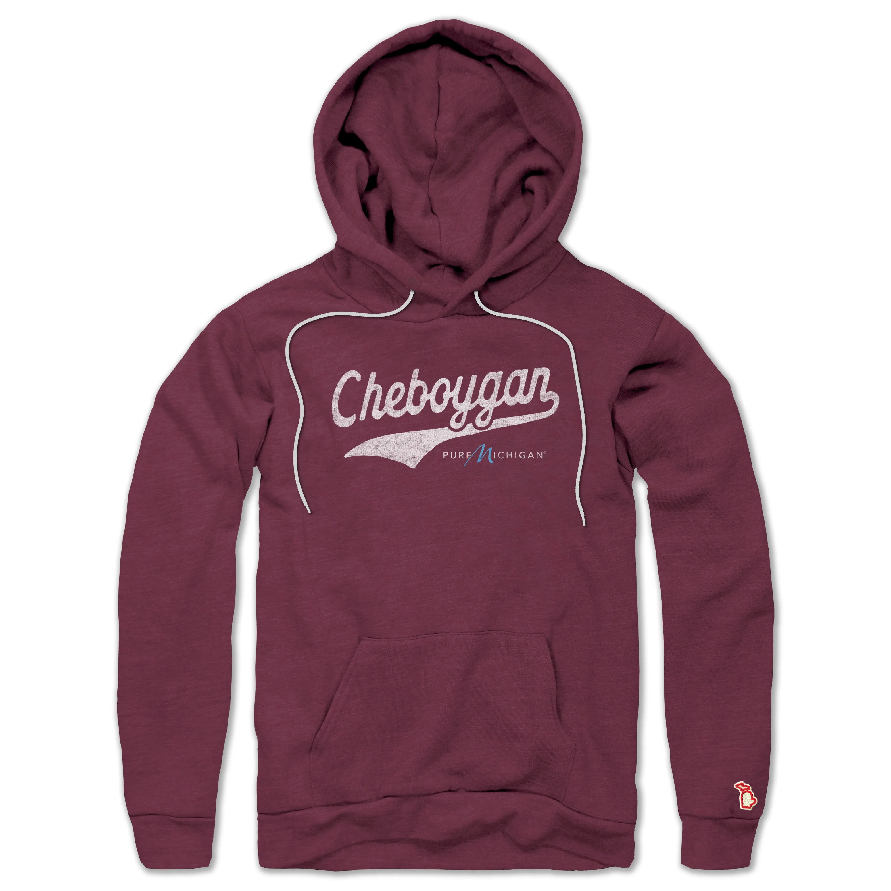 PURE MICHIGAN - CHEBOYGAN SCRIPT ALL SEASON HOODIE (UNISEX) Autumn Wear