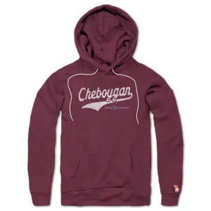 PURE MICHIGAN - CHEBOYGAN SCRIPT ALL SEASON HOODIE (UNISEX) Warm Clothing product delivery