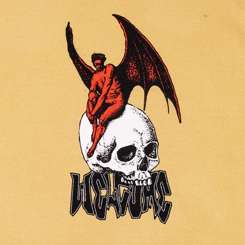 Oversized Cut cotton material Nephilim Garment-Dyed Tee - Gold