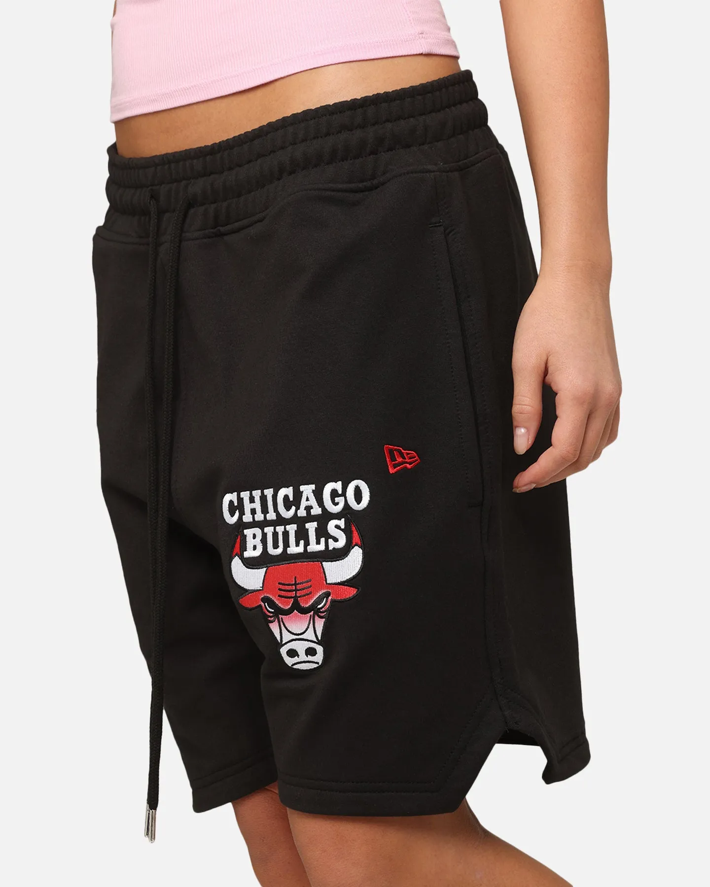 New Era Chicago Bulls Higher Fade Shorts Black Layered Look