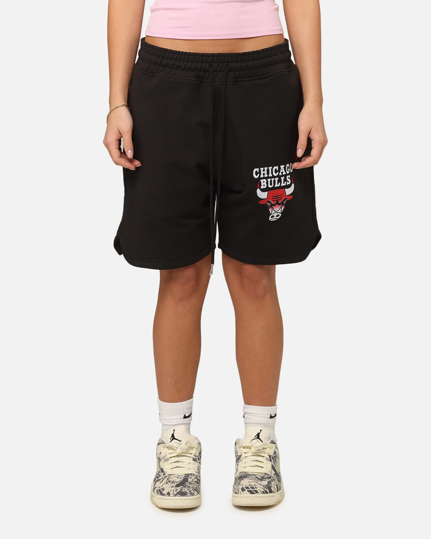 New Era Chicago Bulls Higher Fade Shorts Black Active Wear Shorts