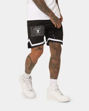 High-End Option Gothic style New Era Las Vegas Raiders Mesh Shorts Black