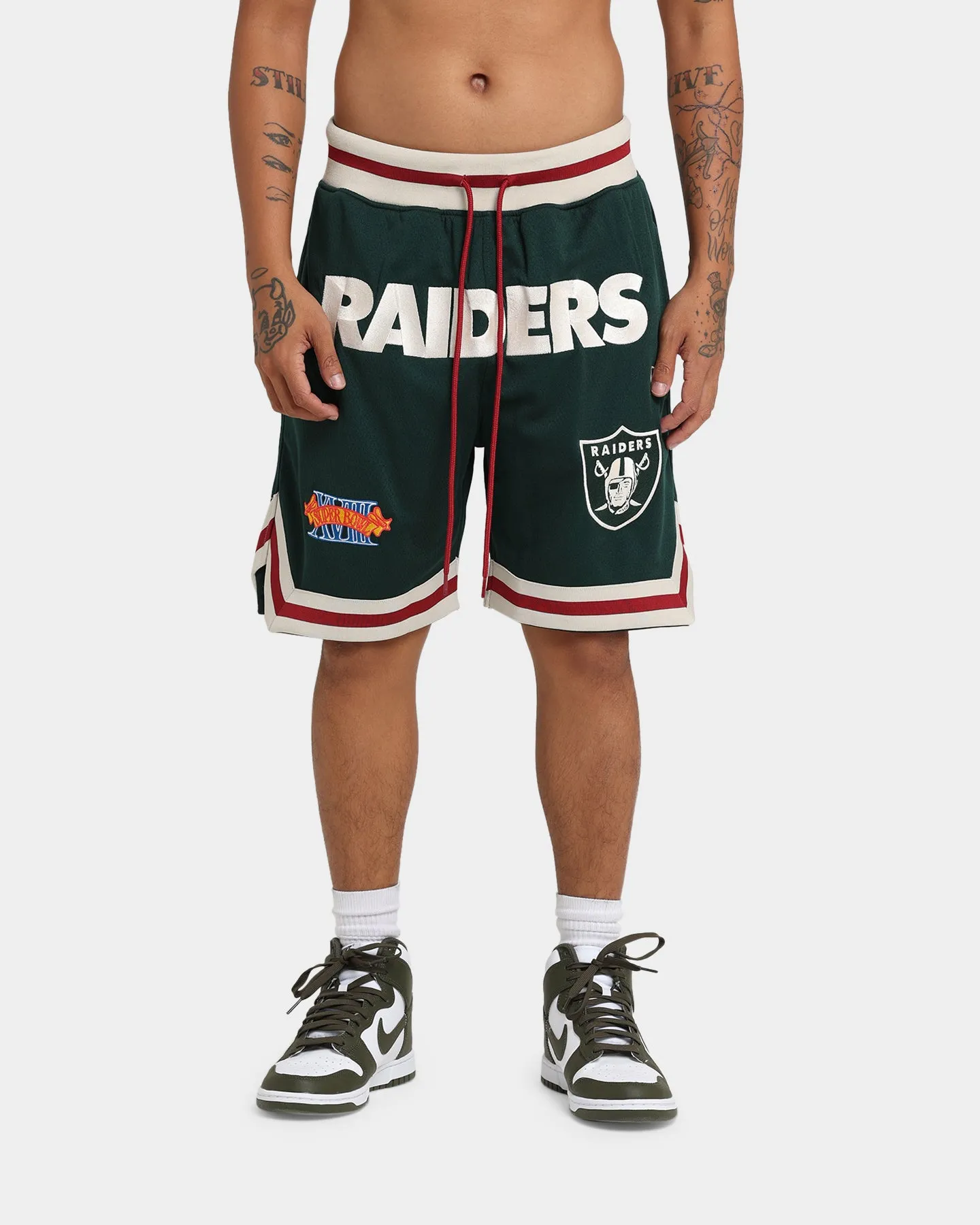 New Era Las Vegas Raiders Mesh Shorts Dark Green Outdoor Relax