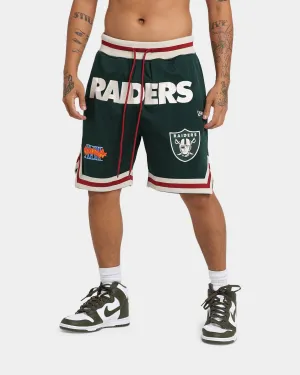 New Era Las Vegas Raiders Mesh Shorts Dark Green Minimal Bulk Easy Stretch