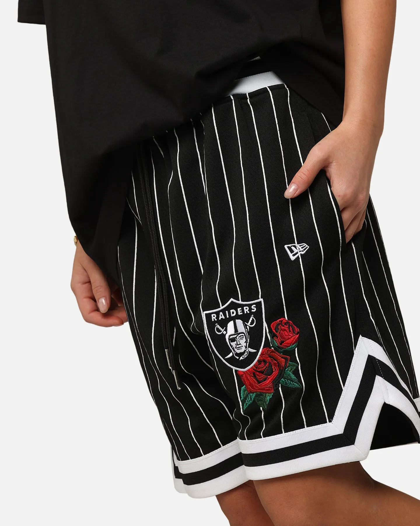 Flexible Fit Free Movement New Era Las Vegas Raiders Rose Mesh Shorts Black