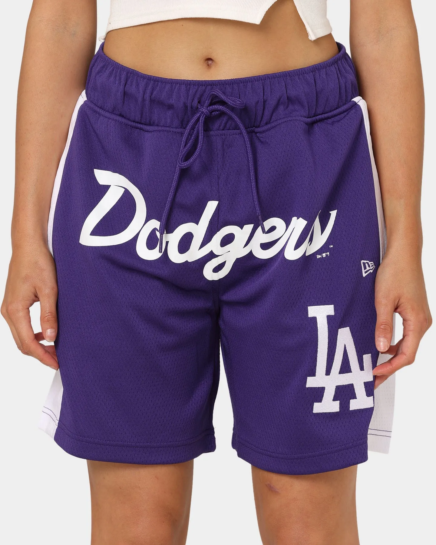 New Era Los Angeles Dodgers Basketball Shorts Purple hypoallergenic
